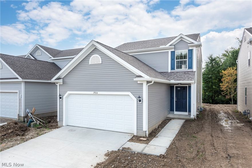 This upgraded unit is available for immediate occupancy. Here is your chance to own a brand new home in Pembrooke Place without the wait! This beautiful and spacious 3 bedroom, 2.5 bath home in Pembrooke Place has so much to offer including an open floor plan, neutral paint and flooring throughout, and tons of space for the whole family! Step inside into the welcoming foyer with convenient access to the family room with brick front gas fireplace. Open to the family room is the eat-in kitchen with stainless steel appliances, white cabinetry, and beautiful countertops. The eat-in kitchen offers a great view of the dining room plus there's a wonderful sun room with 9" ceiling with sliding door access to the back patio. The spacious master suite offers a coffered ceiling with an attached master bath and a huge walk-in closet (13x6). The additional two bedrooms are both nicely sized with ample closet space and convenient access to the full bath with shower/tub combo. There is a full unfinis