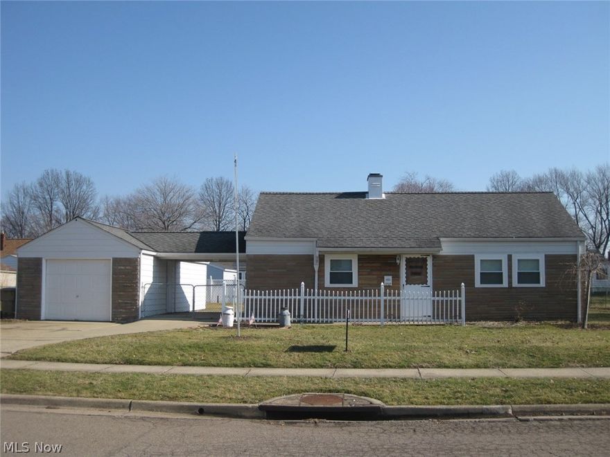 Don't miss out on one of the few houses in Cuyahoga Falls with a double lot!!  Cute Ranch in desirable area with large yard.  2 car garage and New 12 x 16 Shed (2014).  Updates include Furnace, Central Air, Bath & Kitchen floor, and Windows.  Kitchen appliances stay plus washer and dryer.  Freshly painted and newer carpet in Living Rooms and Bedrooms.  Move in and enjoy!