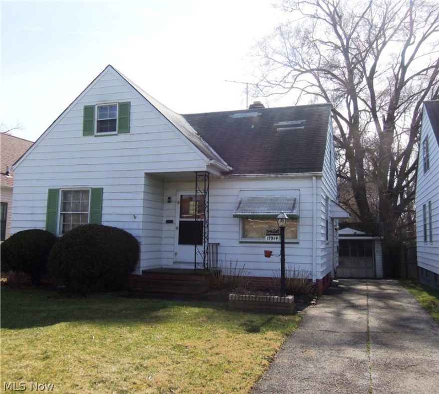 Estate!  Make Offer! 3 Bedroom Bungalow, Good Room Sizes, Much Potential. Great Location, on Bus Line & Close to Shopping.  Buyer to Assume Maple Heights Point of Sale Violations.