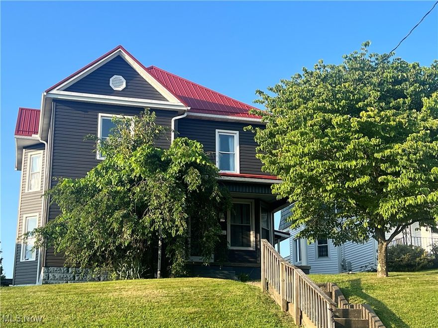 You can move right into this classic three-bedroom home sitting atop West Main Street in Barnesville. Many recent updates have been made to the property, including big ticket items like a new metal roof and gutters, new siding, bathroom updates, and a new water heater, furnace, and central air conditioning. The original woodwork, pocket doors, bay windows, and stained-glass display the historic charm of this beautiful home. Both on and off-street parking is available, plus you have your own two-car garage.