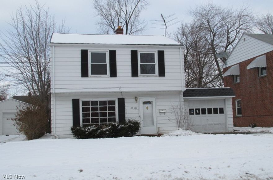 This three bedroom, one bath colonial with a one car attached garage is a great investor opportunity.  It is convenient to a bus line, restaurants, shopping and medical facilities.  And the price is right!  Buyer will have to assume the city point of sale violations once the inspection has been done.  Being sold "as is".  There are multiple offers.  All highest and best offers must be submitted by noon on February 20, 2015.  See attached multiple offer form in attachments.