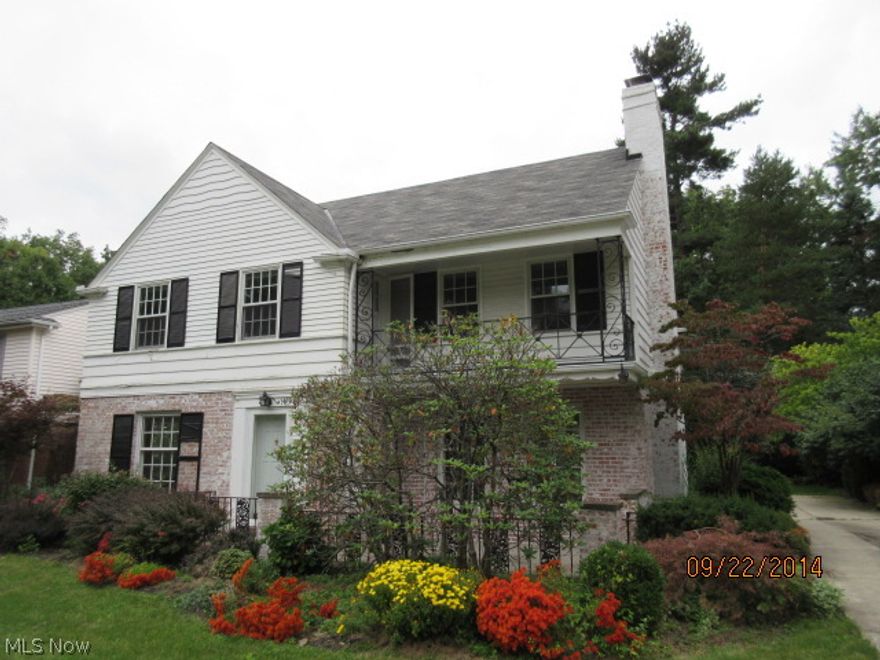 Great Curb Appeal! Huge 4 bedroom, 3.1 bath Colonial home with much charm. Hardwood floors throughout. Fireplace in living room. Dining room with built-ins. Balcony on the front and back of the home. Spacious rooms. Full, part finished basement with rec room and another fireplace. 2 car attached garage. Fenced yard. Covered patio and a treed lot. Buyer to assume ANY/ALL POS violations, POS on order.