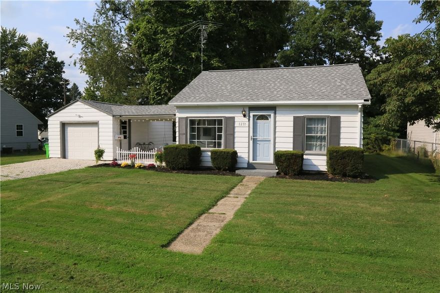 This 2 bedroom, 1 bath ranch offers single floor living and is newly renovated / remodeled. With two city  lots offering over a quarter acre, you can stretch out and enjoy. Single, detached garage, new from top to bottom and a laundry room off the rear of the house. A lucky find in the city. Make an offer and make it yours.