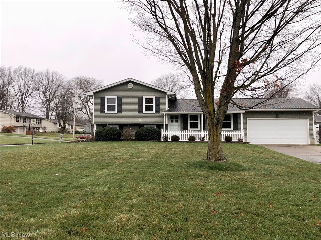 Well Maintained Austintown 3bedroom, 1.5 Bathroom Home with an Attached 2 Car Garage. Large Corner lot with 6ft Vinyl Fence providing a private back yard with a patio and a large shed. This home boasts an Updated Kitchen with Stainless Steel Appliances, Newer Counters with plenty of storage. There is also storage in the basement utility area and attic. Updated Blinds throughout. Dimensional Roof and Vinyl Siding 2009. HWT 2019. Multilevel Home with all the work is Tastefully done for you. You'll love the Abundance of space with the Open Floor Plan and the Convenient Location.