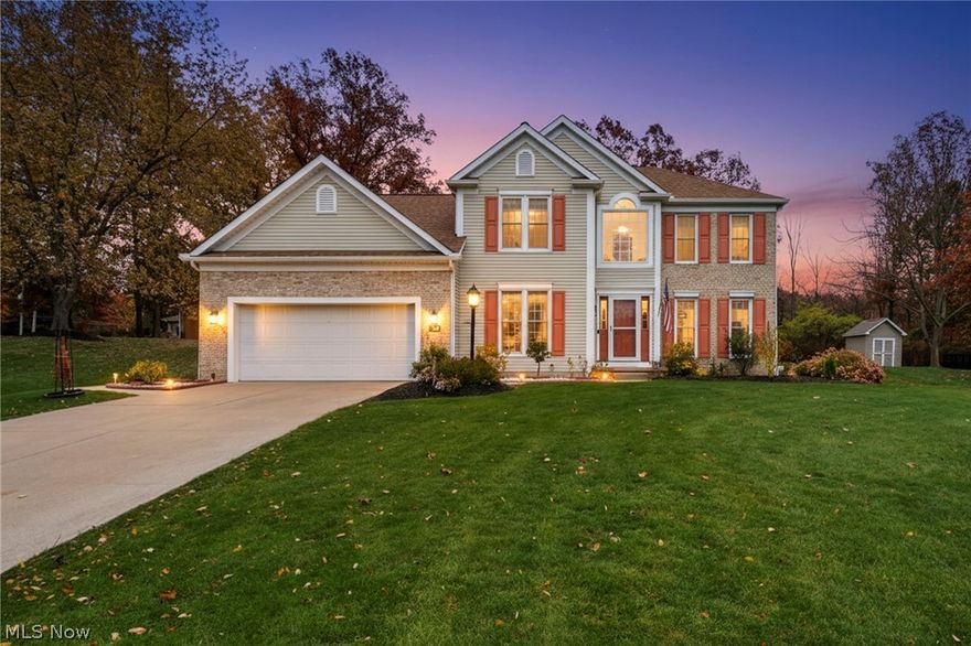 Welcome home to this beautiful 4-bedroom Colonial tucked away on a quiet cul-de-sac in the desirable Northampton/Regent Park area, within the Woodridge School District. This home offers numerous updates, including newer hardwood floors on the first floor, upstairs hallway, and two bedrooms; a new roof installed in 2018; and a new furnace in 2025, and  the office space can be converted into a bedroom. The full, finished basement is perfect for entertaining and provides plenty of storage space; some areas even feature built-in shelving to keep everything neatly organized. Off the kitchen, step out to a spacious deck ideal for grilling and summer gatherings. Just above, you’ll find a shaded patio area bordered by a partially wooded, private fence; perfect for hanging a hammock and unwinding after a long day. The primary and fourth bedrooms both feature walk-in closets. The home sits on a generous half-acre lot and includes a storage shed. Additional highlights include an Anderson front door, a sump pump replaced in 2022, and all kitchen appliances, plus the washer, dryer, and basement pool table are included! *Entire first floor is freshly painted*Schedule your showing today! You won’t want to miss this wonderful home!