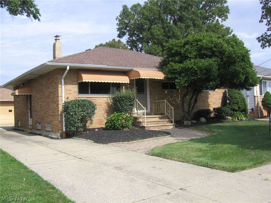 This maintenance free all brick ranch offers great value.  There are 3 bedrooms and 2 full baths.  All appliances including the washer and dryer will remain.    There are hardwood floors in the bedrooms and under carpeted areas.  A nice enclosed sunroom will give you a place to relax.  The basement is finished on both sides and has glass block windows.  There is a nice gas fireplace in the rec room  to use on the cold winter nights and the pool table will remain.  The furnace is newer.  A home warranty is offered.  Home is close to schools, shopping, parks and the freeway.  The city point of sale will be completed and  the  home is being sold in as is condition.