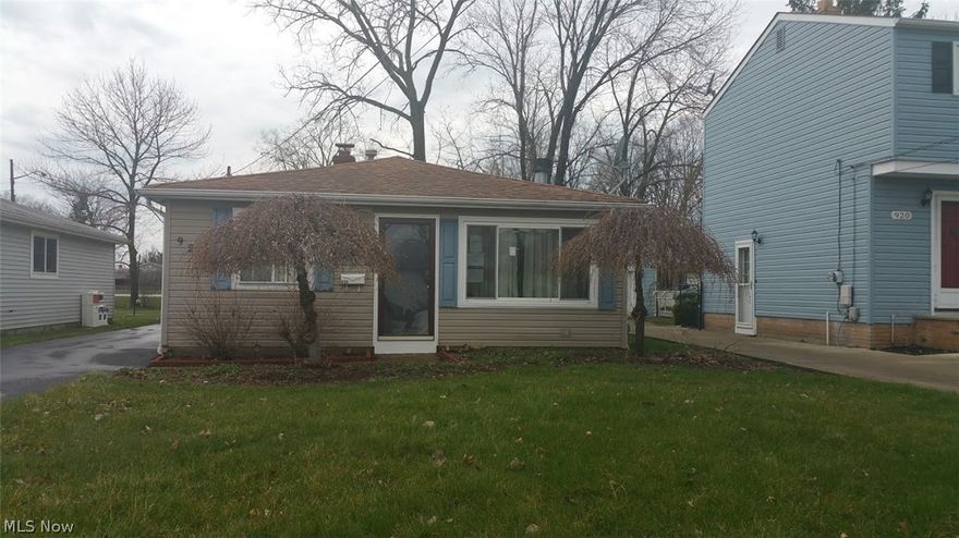 Stunning opportunity for home ownership or investment.   3 bedroom 1 and a half bath ranch.  Newer roof and siding.  Deck in the rear to enjoy the warmer months. Amazing value.