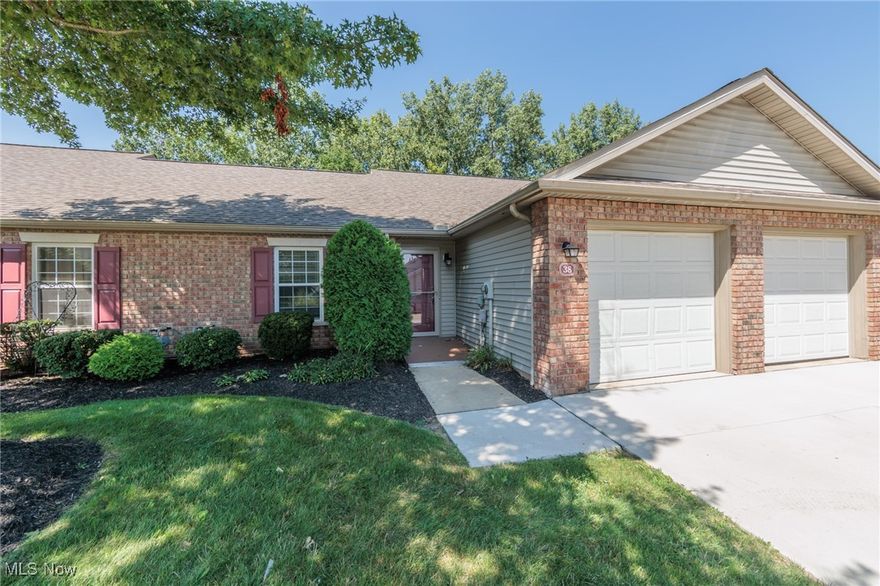 Enjoy a nice Ranch all on one level located in desirable Jefferson Villas. Superb location near walking paths, sidewalks, restaurants, banks and park. Perfect downsizing situation where the landlord takes care of your water/sewer and trash! This unit Updated with granite counter tops, light fixtures, two full baths, master with walk in closet and walk in shower. Freshly painted. New luxury vinyl flooring in kitchen/hallway. Nice patio area outside to enjoy some outside space. Garage is attached. All stainless appliances and washer and dryer are included. READY NOW! Dogs 40 pounds or less with some breed restrictions, cats ok. 2 pet limit. Background and credit check paid by tenant. Photos similar but not exact unit.