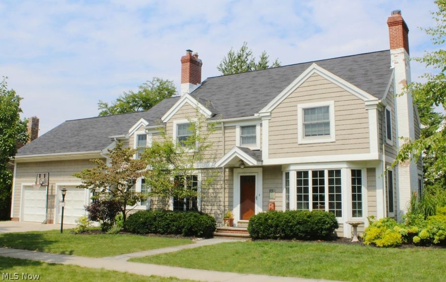 One of a kind colonial in the Beach Cliff II neighborhood.  This exceptional home is completely renovated and updated.  Includes all Anderson windows and two separate HVAC units, one per floor.  Center hall entry with formal living room and dining room adjacent.  Living room features a wood burning fireplace, French doors, and a large bay window.  The rear of the house consists of a huge, open floor plan eat-in kitchen and family room.  The kitchen offers Quartz countertops, a large island with barstool seating, stainless steel appliances, large walk-in pantry, eating area, and built-in desk.  The 2 1/2 car attached garage leads into a mudroom and powder room.  Four spacious bedrooms and two fabulous bathrooms span the second floor.  The master suite is not to be missed!  It offers French doors, an entry office/sitting room, vaulted ceilings with up-lighting, and a large walk-in closet with organizers.  This all leads into a giant bathroom with Jacuzzi tub, walk-in shower, double sinks
