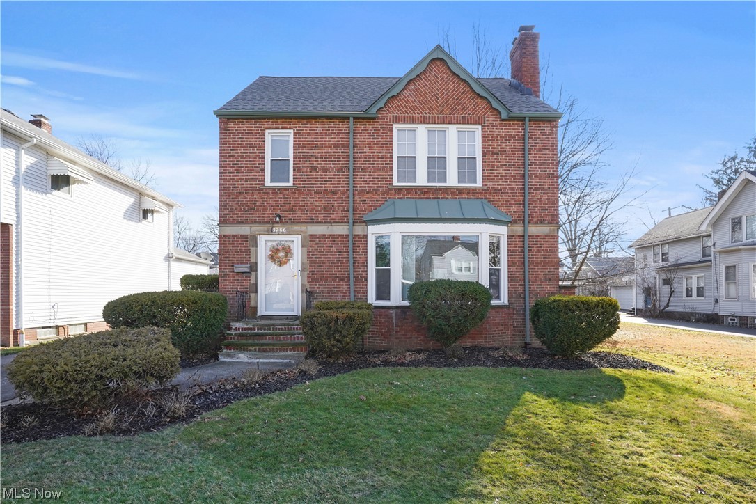 Beautiful Home Winner 2024 in University Heights is available! Gorgeous Brick Colonial with upgrades and updates throughout. Refinished Hardwood floors shine from all of the Natural light coming through the newer Windows. The Bay Windows accent the Spacious Living Room with Fireplace and High Coved Ceilings. Archways lead to a freshly remodeled Kitchen with Granite Counter tops, Backsplash, Newer white Cabinets, Laminate Flooring, and SS Appliances that include a Dishwasher and Gas Range. Eating Area has bonus cabinets and counter space plus area for table or casual seating. The archways and high coved ceilings carry through the oversized Dining Room which leads to the bonus Sunroom featuring Beamed Ceiling and lined with windows including Sliding doors. This space offers so many possibilities from morning into the evening. Don’t miss the first floor half bathroom and storage in the hallway as you make your way back to the Foyer to head upstairs where the hardwood floors run through the hallway and bedrooms. The Bedrooms are large with great closet spaces and access to the upper balcony area. Completely remodeled and expanded Full Bathroom has a jetted tub, ceramic flooring, tiled surround, added vanity area with all new plumbing. The décor through the whole home is neutral and cohesive. Don’t miss the finished lower level with amazing entertaining space. Enjoy the Dry Bar with built ins and cabinets plus a huge Recreation space with Glass Block windows and Brick Fireplace. Also, a laundry area with sink and place for storage. Outside is just as wonderful as the inside. An Oversized deck has built in seating and room for multiple setups plus beautifully manicured landscaping and freshly painted exterior to accent the brick and stone. All of this helps show off the care this home has had. An additional 2 car garage with electric completes this well appointed opportunity.