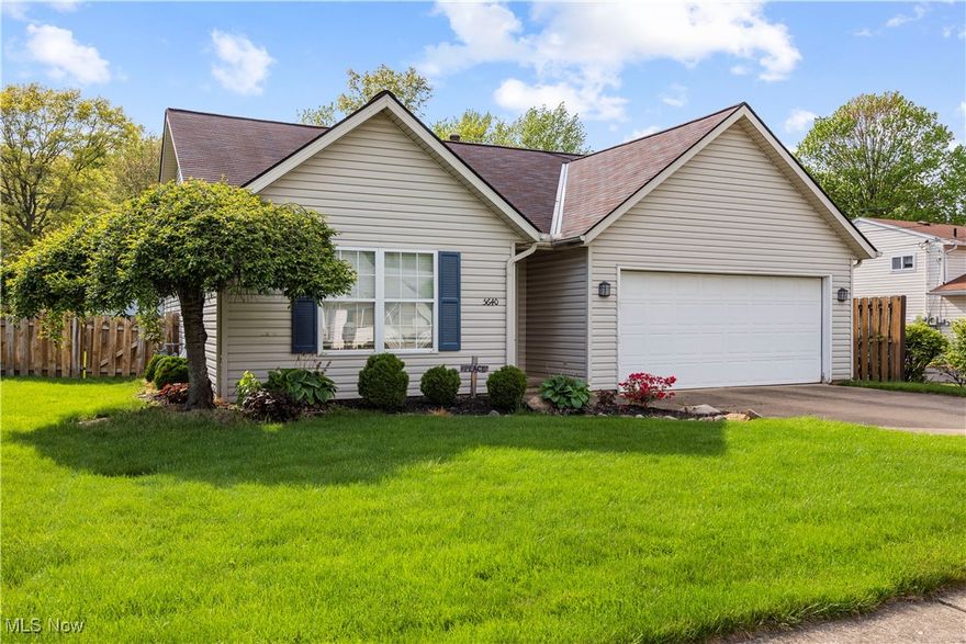 Welcome to 5640 Wallace Blvd built in 2000 is a well-maintained 3-bedroom, 2 full bath ranch located on a quiet street in North Ridgeville. This home offers an open floor plan with vaulted ceilings and wide hallways, creating a bright, airy layout perfect for easy living. The great room features a charming brick fireplace, ideal for cozy evenings. The kitchen is equipped with granite countertops, a newer built-in pantry, and all appliances—including washer and dryer—will stay. A sliding screen door leads to the backyard, where you'll find a deck, patio, firepit, and a storage shed, all within a fully fenced yard. Recent updates include a newer hot water tank. This move-in ready home blends comfort, functionality, and charm—make it your own! 
This one will not last schedule a showing today!