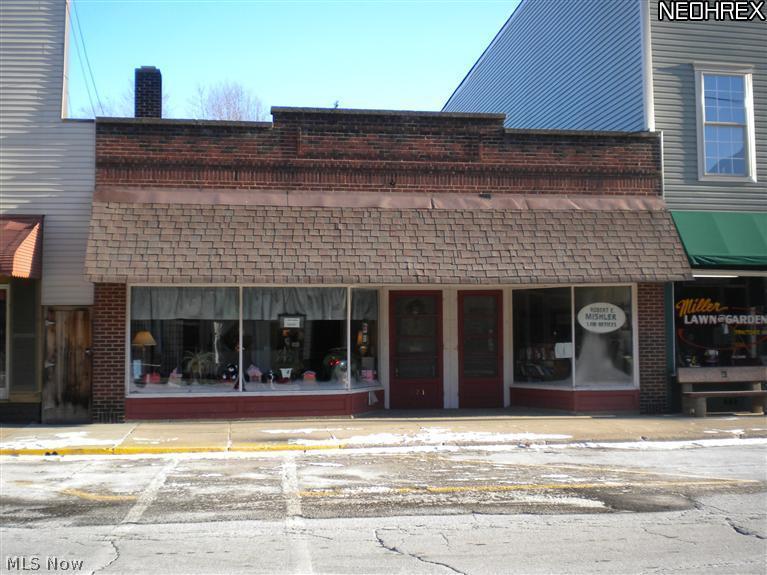 Two occupied private offices zoned CBD in Garrettsville's Historic District. One office has 2 rooms and the other has 4 rooms. Each has separate entrances, restrooms and utilities except gas. There is one furnace for the building. Great investment with offices currently rented. Multiple other options for use such as retail, food or dry cleaning services etc. There is plenty of parking on street or municipal lots.