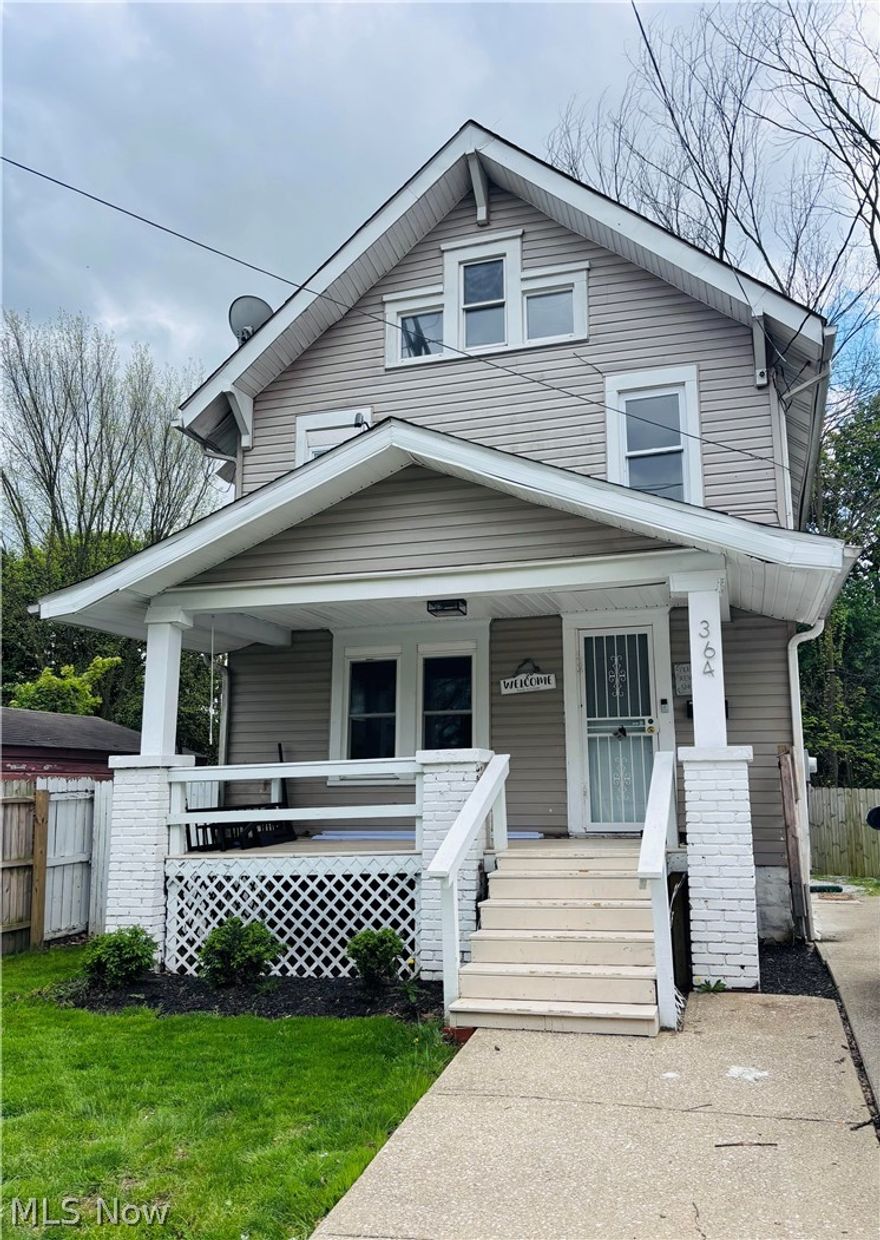 Welcome to this 3 bedroom, 1 bathroom home near Summit Lake park in Akron. Home is move in ready, featuring a great covered front porch and lots of storage. There is a large bonus room on the 3rd floor that could serve as a hang out area, office or additional living space if needed. A large open dining room, a comfortable living room with a fireplace, and ample parking make this home one to check out. Call your favorite realtor today for a showing.
