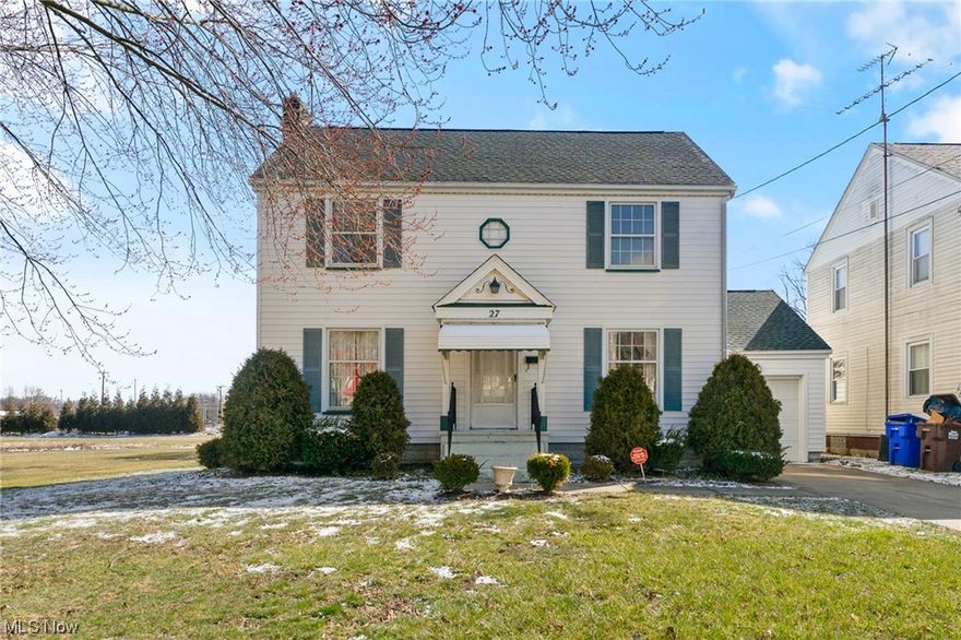 Welcome to 27 W 4th St. in Newton Falls, Ohio. This charming vinyl sided home is waiting for you! Enjoy natural sunlight while relaxing in your living room with fireplace. Formal dining room has beautiful built in corner cabinets. Nice size kitchen and half bath on first floor. 3 bedrooms and a full beautiful, updated bath on the 2nd floor. Nice built ins for extra storage and cedar lined closets. Walk up attic offers plenty more storage room. New furnace and AC in 2020.Hot water tank 2018.  Full basement. Attached 1 car garage. 2 sheds to stay. Close to river for canoeing/kayaking and also a public park. Seller is offering a 1 Year Home Warranty. Call today to see if this could be your home sweet home!