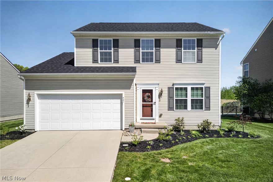 Welcome to this warm and welcoming beautifully maintained home! The kitchen is open to the great room and dining area with doors to the composite deck. The home features 4 bedrooms, 2 full baths on the second floor, a half on the main floor, a full bath along with an additional bedroom in the lower level. Not to mention the great lower level recreation area with a bar and builtins for entertaining. The new roof (2024) along with Trane furnace and AC (2023), Sump pump replacement w/battery backup (2022) offers peace of mind. Interior upgrades include: second level carpet (2024), interior painting (2020), kitchen cabinet refinishing (2022), New Stainless Steel appliances (2020), ring smart doorbell (2023), front door keyless lock, smart thermostat (2023), 4 new replacement windows (2026), driveway/front step repairs (2026), deck repair (2026), outdoor fixture upgrades, wire for a hot tub off the deck. PLUS many more upgrades throughout the interior and exterior. See Supplments. The backyard offers privacy and scenic views of the wetlands.