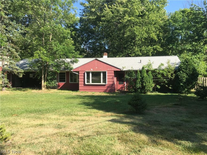 3 Bedroom Ranch on 2.37 acre lot. Home needs work and is being sold as-is condition. Bring all offers!!!