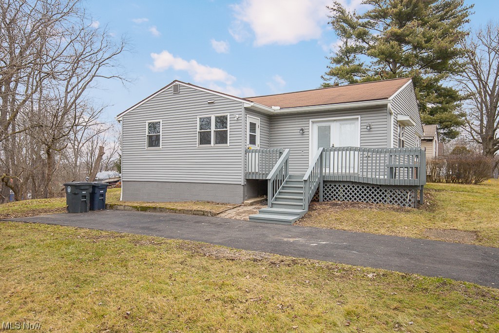 Welcome home to 2470 7th St SW in Akron! This charming three bedroom, one bath home sits on plenty of yard space (two parcels) on a quiet, dead end street. You will be pleasantly surprised by the spacious living room, dining room and updated kitchen! All new flooring and paint throughout the home! The master bedroom is large with double closets! Unfinished basement with plenty of room for storage. Enjoy a morning coffee on the deck this spring!