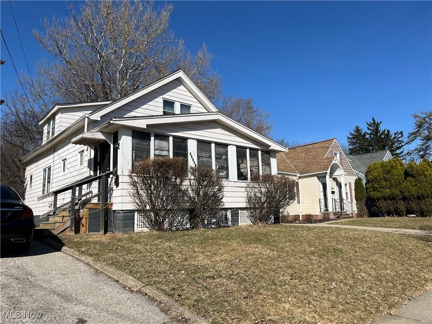 4-bedroom Cape Cod located in Maple Heights, close to I-480. Currently tenant occupied at $800/mo month-to-month. Property is being sold as-is, buyer to assume POS. Great potential for value-add and future rent increase in a strong rental market.