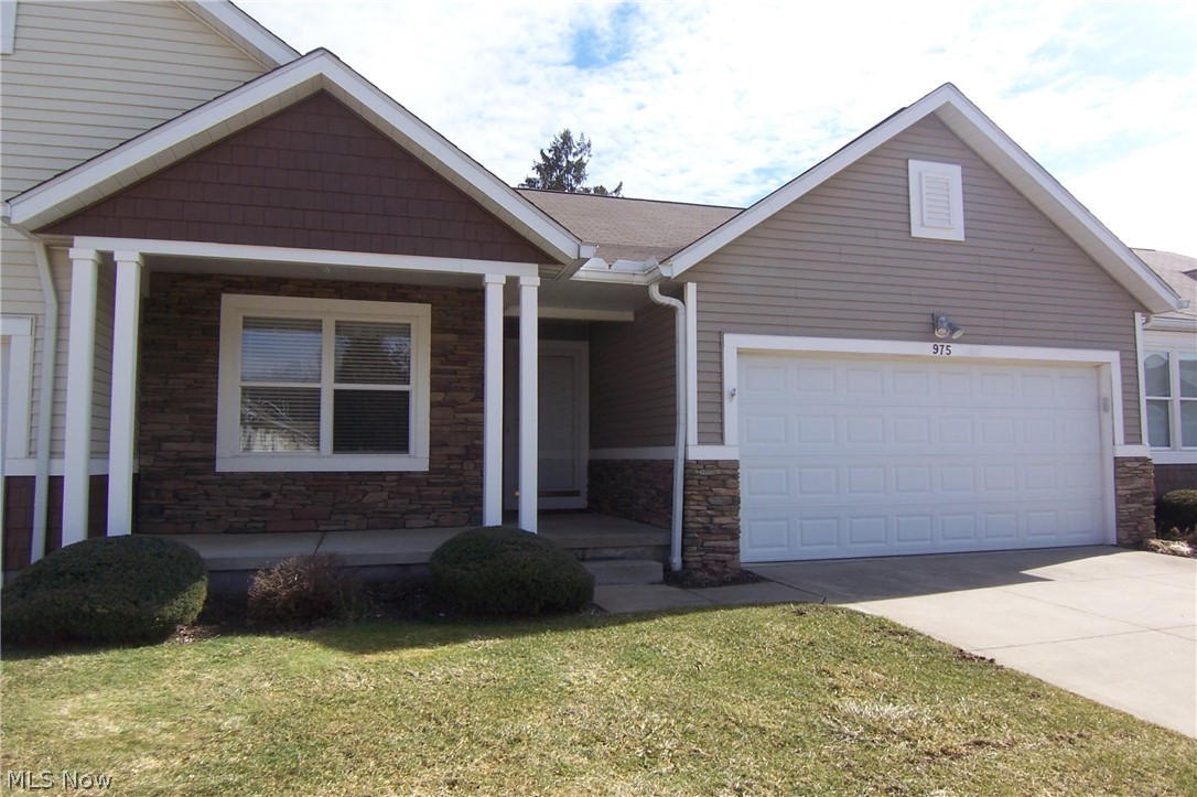 Finished walkout basement with gorgeous lake view! 2 bed, 2 1/2 bath ranch condo with slider to deck and basement slider to private patio! Granite counters! Open floor plan! Basement has family room, 1/2 bath, partially finished bedroom area and storage! New CA 2021 and hot water tank 2022! Private lake offers view, wildlife and fishing! 2 car attached garage and first floor laundry!