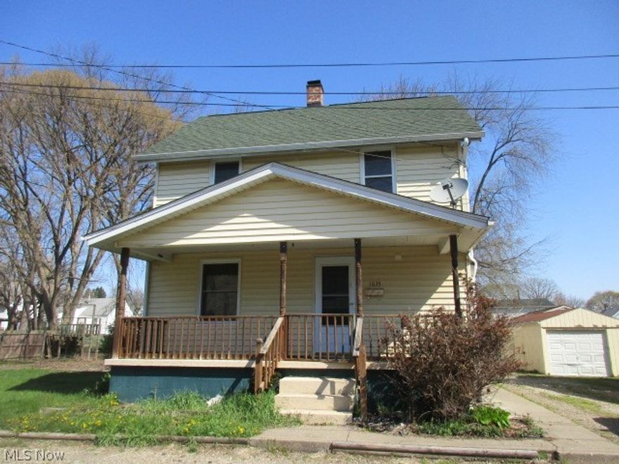 2 story home with vinyl siding, 3 bedrooms, 2 full baths, one on 1st floor, 1st floor laundry, hardwood floors throughout. Front and rear porches, detached garage, additional parcel 00206720.