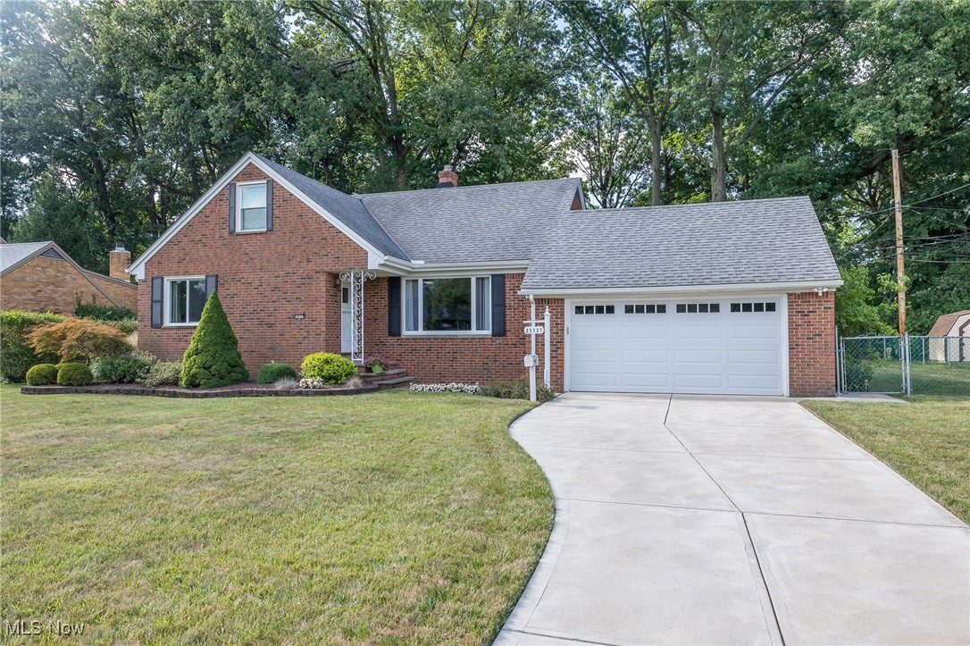 What a FABULOUS place to call home! Welcome to this inviting, all brick Cape Cod, nestled in a quiet neighborhood lined with well maintained homes! Pride of ownership shines through as soon as you walk through the door, as this home has been lovingly taken care of over the years. The generous sized living room provides an open and welcoming atmosphere, ideal for both relaxation and entertainment! A separate dining area creates a designated space for shared meals and gatherings. The ample sized kitchen has plenty of cabinet space. The 1st floor master bedroom, full bathroom, additional bedroom, and a ½ bath complete the main level. The upper level features 2 more bedrooms, plenty of closets and storage areas, and another ½ bath. The lower level boasts an enormous finished rec room, which includes a wet bar and decorative fireplace! The utility room is spacious, and provides an additional area perfect for a workshop, gym, or can be utilized to suit your individual needs. Adding to this homes charm, is a wonderful outdoor patio, extending the living space outdoors and providing a private, tranquil spot to sip your coffee in the morning, or unwind with a cold beverage at night! The fully fenced yard features beautiful landscaping, and a storage shed. All appliances stay, including the Whirlpool washer/dryer. New furnace and A/C (2023), windows (2021), driveway/sidewalk (2021), garage door (2017) roof (2005), and many additional updates! Conveniently located near Great Northern Mall, and Crocker Park. Easy access to the highway. Enjoy the beauty of our gorgeous Metro Parks, which are just minutes away!! One year America's Preferred Home Warranty provided for buyers peace of mind! Don't let this gem get away, schedule your showing TODAY!