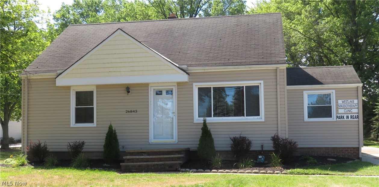 Location Location Location! Just east of the Dover Center/Detroit intersection, this free standing office building is available for sale or lease. Great signage and visibility! Zoned professional office. New windows and siding installed 2015 * new concrete parking lot 2016 * currently being used as a massotherapy clinic. Several individual work rooms or offices/break room/ second and first floor office/basement utility room/reception room with seating.