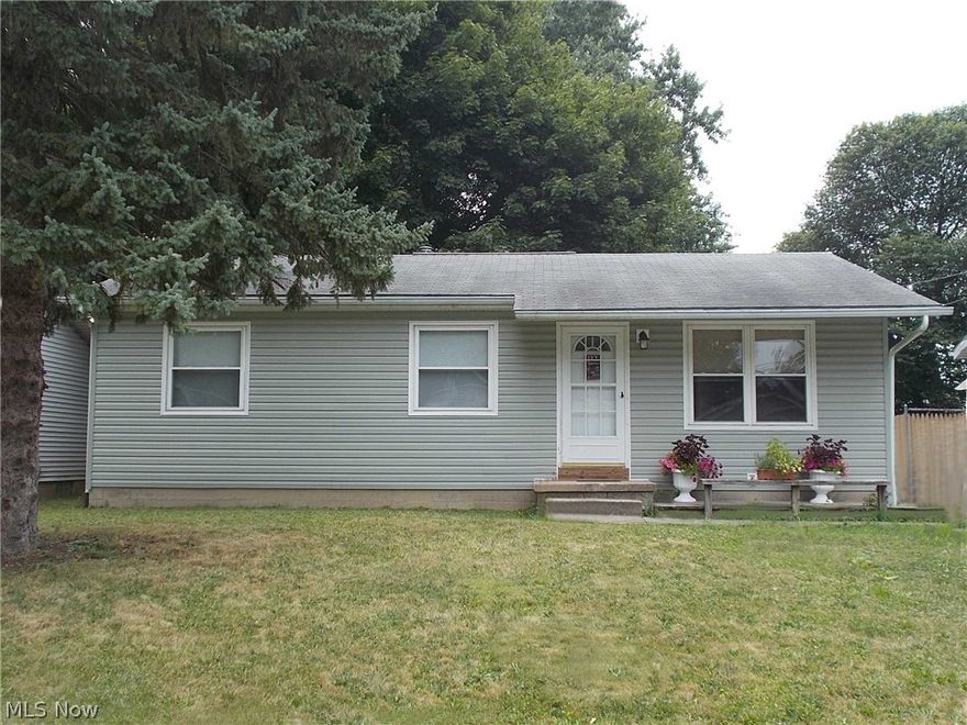 Adorable, well-maintained, vinyl sided ranch featuring a beautifully upgraded eat-in kitchen with crown molding, updated bath, high efficiency furnace and central air, ceiling fans throughout, and fenced back yard. Partially finished basement includes spacious family-room with new flooring and paint, and updated half bath.  Perfect for entertaining! Make your appointment now, this one will not last.