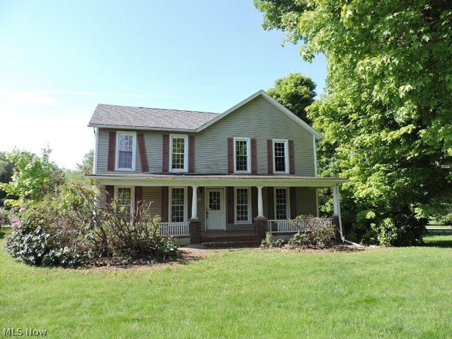 A little bit country, quiet and quality is what this grand lady offers! Step inside from the open front porch into the formal living room offering hardwood floors and plenty of windows allowing all that summer sunshine in! The spacious eat-in-kitchen offers good counter and cupboard space and lots of windows with an excellent view of the backyard and beyond! Kick back in the spacious family room or customize it into a 4th bedroom!!. The first floor also offers a full bath and great closet/storage space. The 2nd story boasts 3 large bedrooms and a 2nd full bath! The full unfinished basement offers even more storage space. This lovely home offers a 44x50 8-9 stall horse barn with an attached 2+ car garage, all this and more setting on 5 acres Add your touches to make this beauty your new home