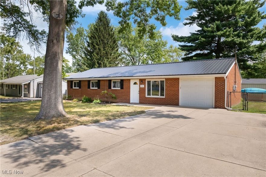 Welcome home to this beautifully updated brick ranch located in Field Local School District! From the moment you walk in, the open-concept layout welcomes you! Newer kitchen and breakfast bar are just waiting for you to prepare your next meal with plenty of counter space and pantry-like storage! Spacious mud room with access to garage, patio and back yard. Outside, you’ll find plenty of parking in the driveway and an 8x10 storage shed in back yard for extra storage. Enjoy summer evenings on the patio with the privacy of a fully fenced in back yard! Lots of updates here to include steel roof / gutters & soffits, updated bathrooms, beautifully updated kitchen, newer flooring, neutral decor and more! Absolutely nothing to do here but move in and enjoy! Fast highway access and close to shopping and dining! Schedule your showings quick, before it is gone!!