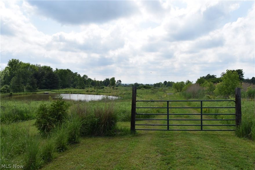 RETREAT TO THE COUNTRY and build on these beautiful 11+acres! This parcel is 1387' deep and widens to 388' in the back. Great horse property. Open yet private with part of property clear & level for pastures and partially wooded in back. Rolling acreage with walk-out basement potential when building. Large 1+acre pond & small polebarn/shed. Culvert & Driveway base is in. Underground electric to transformer on property & gas available on street. Buyer/Builder responsible for septic & well installation. Just minutes east of Chardon Square. Berkshire School District. Adjacent 8.35 acres available to purchase....see MLS #4007310.