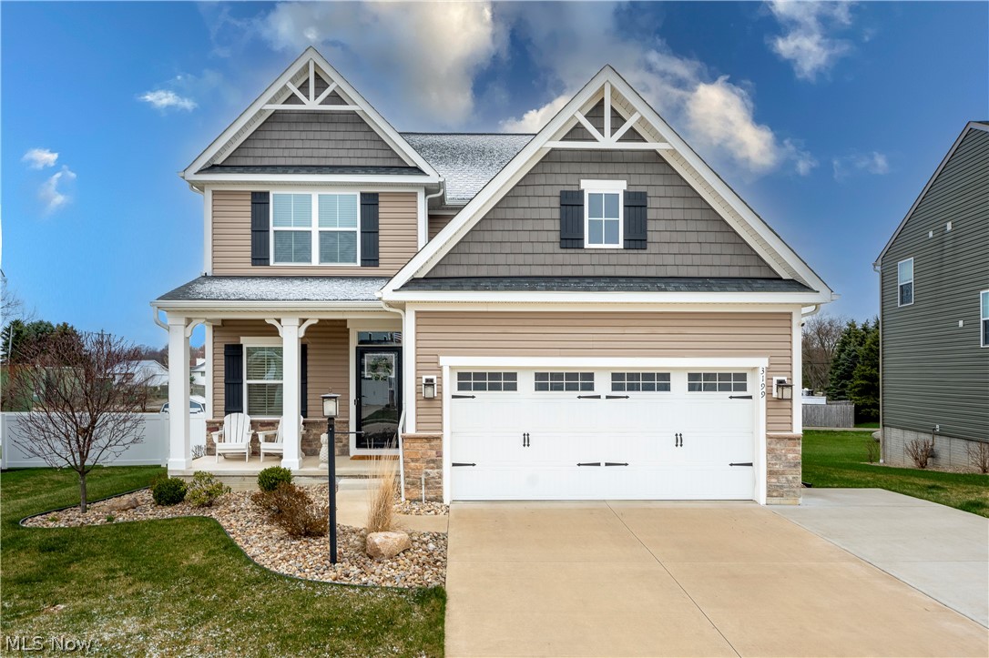 Welcome to this modern colonial in Alloway Meadows! The entire home has a bright and fresh color scheme that invites you in as soon as you walk into the front sitting room. Make your way into a large open concept space that is great for entertaining. The eat-in kitchen has a large island work space with sitting area, stainless steel appliances and white wrap around cabinetry and is directly attached to the large living room with ample natural lighting. Finishing off the first floor is a guest bath. Make your way upstairs where you will find a master bedroom that is very spacious with dual walk in closets. The attached master bath has two sinks and a tile walk-in shower with dual shower heads. Life also gets a little easier with the second floor laundry! The second floor boast 3 other large bedrooms and a full bath. The basement recreational room is expansive(32x13) and perfect for any of your entertaining needs. There is also a large bathroom with walk in shower. Finishing off this home is a large unfinished space that is currently being used as a work out area and is great for additional storage. The rock landscaping surrounding this home has been meticulously taken care of and you can enjoy views of it on the concrete stamped back patio. Make an appointment to view your next home today!