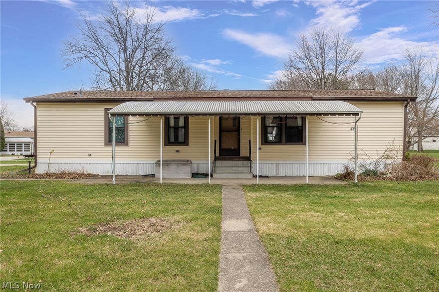 COLUMBIA Park IS A 55 AND OLDER CONCEPT OF LIVING and is Ohio’s Premier Adult Land Lease Community! Amenities Include: Gated entrance! On site Shopping Plaza! On site Management! Walking Path/Dog Walking Path! Shuffleboard! Bocce Ball! Library! Crafts, and Social Hall!  WELCOME HOME to this 1984 Schult Doublewide Manufactured Home.  This home offers 1152 sqft. (48 x 24) featuring 3 Bedrooms, 2 Full Baths, Large Living Room with Cathedral Ceilings and a Wood-burning Fireplace, Formal Dining with a built in china cabinet, and an Eat-In Kitchen plus a Laundry Area.  This home sets on a corner lot that offers much green space, trees, shrubs and benches.  Front and back patios with entrance also on Parkway Drive.  Reviewing the archives we found that the HVAC System, Hot Water Tank, All sinks, and toilets throughout the home were all replaced in 2011.  Columbia Park is a very quiet community close to highways, and all types of shopping.  Within walking distance to The Grand Pacific Junction which offers much entertaining, shopping, and fine dining.  Just bring your decorating ideas and make this HOME SWEET HOME...