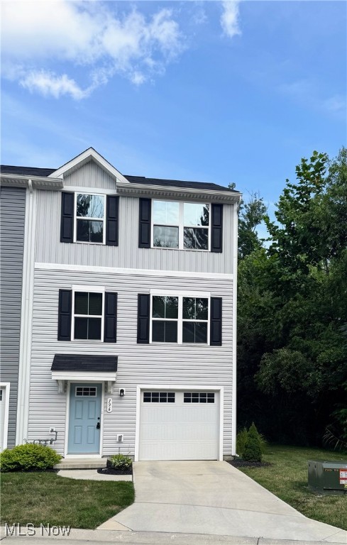 Beautiful, 2-year-old, highly desirable end-unit 3-story townhouse condo featuring 3 bedrooms, 2 full baths, and a one-car attached garage with an unfinished area that could serve as extra living space. The kitchen boasts beautiful, rich, dark wood cabinets, and all new appliances will remain. Washer and dryer are included. Low monthly maintenance fee of $90.00 makes for carefree living. Ideal for first-time buyers or downsizers. Located close to freeway access and shopping.