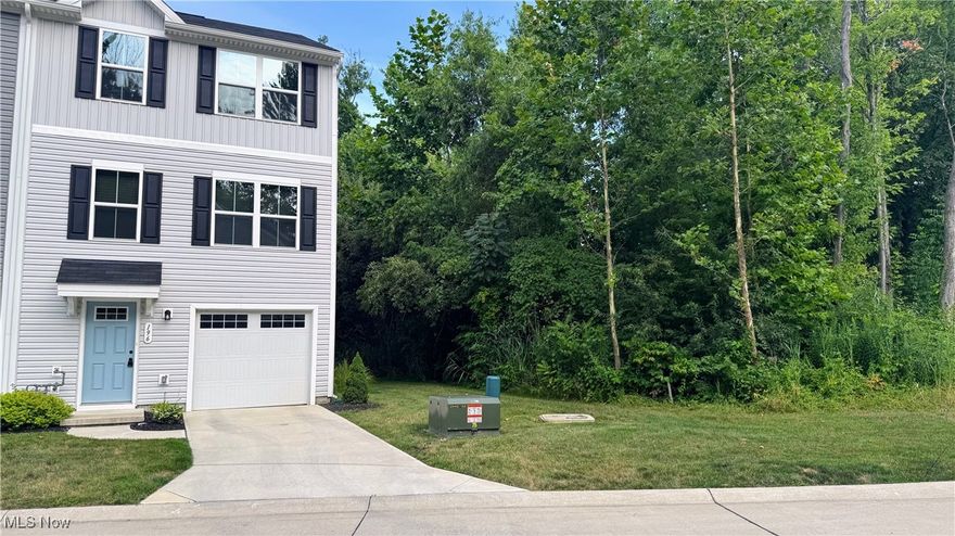 Beautiful, 2-year-old, highly desirable end-unit 3-story townhouse condo featuring 3 bedrooms, 2 full baths, and a one-car attached garage with an unfinished area that could serve as extra living space. The kitchen boasts beautiful, rich, dark wood cabinets, and all new appliances will remain. Washer and dryer are included. Low monthly maintenance fee of $90.00 makes for carefree living. Ideal for first-time buyers or downsizers. Located close to freeway access and shopping.