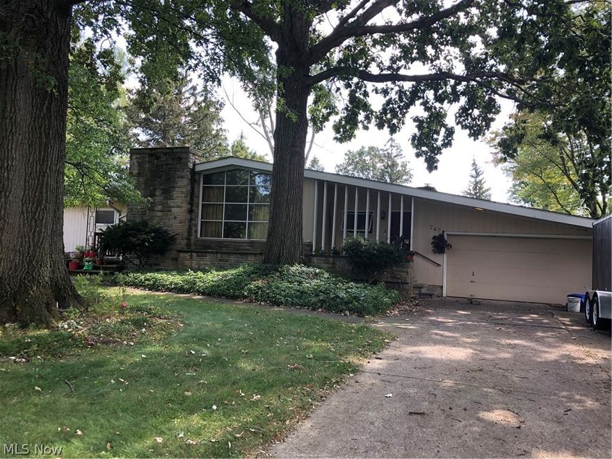 Rambling ranch located on established dead end street. This 7 room home has 3 bedrooms, 2.5 baths and 2 fireplaces. Full basement has rec room, bedroom, full bath and workshop area where furnace and hot water tank are located. Family room has sliding doors that lead to sunroom with fantastic view of large rear yard ideal for entertaining and picnics! Basement has 2nd kitchen. 2 car attached garage is heated. Partially handicapped with grab bars and wide doors. Property is being sold "as-is", seller will not make repairs. Possession to be negotiated. Seller is building new home and would like to retain possession for a minimum of 90 after title transfer and will negotiate a rent-back.