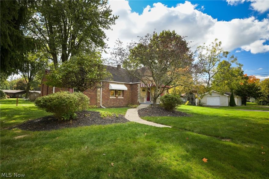 Charming brick & stone home with open living room & dining area with built-in cabinet/hutch. Fully equipped kitchen with pantry. Family room with fireplace. Three bedrooms and updated bath with jetted tub & separate shower. There's an attached accessory in-law suite with living room, kitchenette with appliances & breakfast bar, bathroom & bedroom. The lower level is semi-finished with another full bath and laundry area. There is an attached three car garage 40' x 24' all this situated in a desirable northeast location on just under a half-acre level city lot. PROPERTY IS AN ESTATE. NO DISCLOSURES. Status of fireplace is unknown. Homestead yearly tax credit is $402. MWCD assessment $6.00