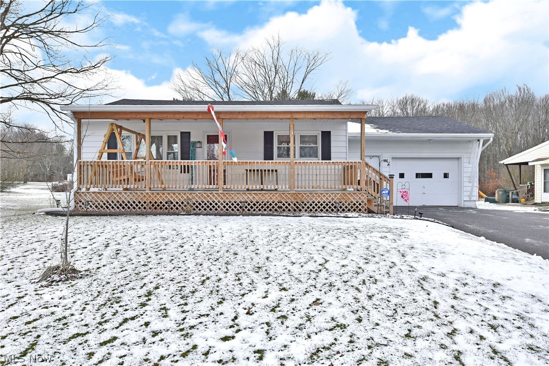 This move-in-ready 2 bedroom, 1 bath ranch home in Columbiana is ready for you! Take note of the meticulous landscaping as you pull into the new asphalt driveway leading to the oversized attached 1.5 car garage! The new wood front porch welcomes you into the front living room space with wonderful natural lighting. Just ahead a full bathroom and a pair of two nicely sized bedrooms, all with ample closet space. To the right is a lovely eat in kitchen with oak cabinetry with plenty of storage and prep space for any cook! Downstairs, you will find a laundry area (washer and dryer appliances stay with the home), enclosed shower and plenty of space for storage or an additional entertaining area. The furnace, AC + hot water tank systems are just 4 years old. Out back enjoy a secluded backyard surrounded by a new beautiful wood fence. This cozy ranch has lots of great updates and with a fabulous location close to downtown Columbiana.
Call today for your personal tour!