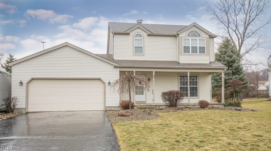 Spectacular 3 Bedroom Colonial on Private Cul-De-Sac Street.  Home Features Include:  First Floor:  Stunning Remodeled Kitchen with Exquisite Maple Cabinets, Awesome Granite Countertops, and Unbelievable Backsplash, Large Family Room with Fireplace, Front Formal Living Room/Office Area, Formal Dining Room, & Half Bath.  Second Floor:  3 Large Bedrooms with Full Bath.  Lower Level Offers a Rec. Room, Office Area, & Laundry Room.  Phenomenal Covered Rear Porch (22 x 13) Area leading to Large,  Spacious, Backyard.  Large 2 Car Garage with Additional Parking Space for extra vehicles.  Home offers Access to Bike Trail - convenient for quick jogs & bike rides.  Home Warranty Included.  Home is Absolutely Beautiful & in Move In Condition!