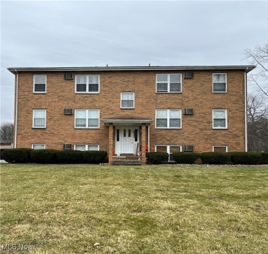 Located in Boardman is this 2 Bed/1 Bath 2nd floor apartment that is in the Poland Local School District.  Kitchen is provided with a stove, refrigerator and dishwasher which the tenant is to maintain.  Tenant has a parking spot in the carport and there is coin laundry on the 2nd floor of the building.  The living room has a wall A/C Unit.  Monthly rent is $825.00 plus the tenant pays the electric.  Water, trash services and landscaping are included with the monthly rent.  Full security deposit of $825.00 plus first months rent is due before an approved tenant can move in.  No smoking, no pets and no Section 8.