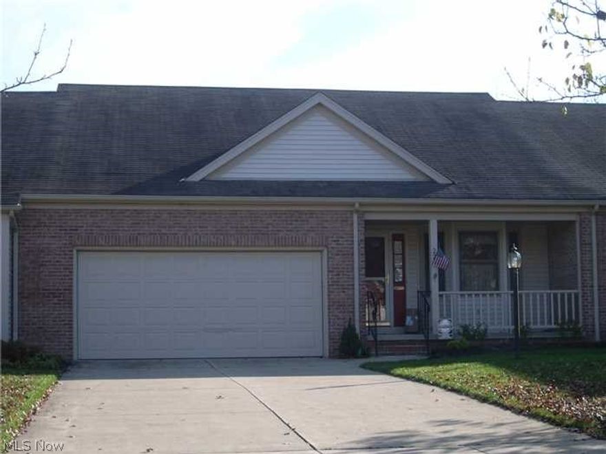 Beautiful unit - move in condition.  Foyer entry from front door and access from garage too.  Kitchen is at the front window with dining area overlooking the front porch and street.  The Great Room offers a vaulted ceiling, gas fireplace and built in china cabinet by Virgil's of LaGrange.  Additional Family room or den at back also has vaulted ceiling and access door to rear deck.  Master bedroom on the first floor has it's own full bath featuring walk in shower and double sinks.  The 2nd floor consists of a loft area with skylight and overlooks the great room. There is an additional full bath with deep soaking tub,  and 2nd bedroom with built in storage cabinets and walk in closet.  There is a partial basement and crawl space offering plenty of storage space. All custom window treatments and blinds as well as master bedroom headboard units and entertainment cabinet in loft area are included.   Security System.  Green, open space behind unit with view of gazebo.