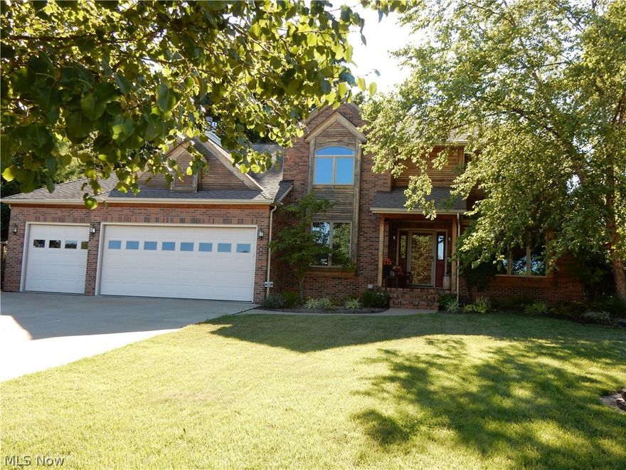 Wonderfully updated colonial in desirable Kimberly Estates Subdivision. Many updates to the interior including Kitchen in 2013 granite countertops, cabinets, double oven, Fridge, dishwasher. 18" ceramic tile flooring kitchen, 1st floor laundry and foyer areas, dining room bamboo flooring. Master bath/bedroom suite complete update 2011, ceramic tile, jacuzzi tub, full ceramic tiled shower, gas fireplace, 2nd floor porch out of master bedroom with electric and cable wired. Very nice large laundry/mud room at garage entry. 2007 huge finished basement adds 963 sq ft with full bath, kitchenette, surround sound entertainment area, completely dry with inside/outside footer drains installed, possible bonus bedroom that is fully soundproofed. Super Huge 3 car garage with hot/cold water, 2 bay side measures 24x20, 1 bay side 25.3x12, plumbed for gas heat. Security system and sprinkler system are also included. The back yard can be your own little paradise, with above ground 4' pool with gas heat, multilevel deck... lower 23x16 upper level 20x7 with custom tubular deck railing's, large canopy cover with lighting perfect for out door entertaining! Enjoy your morning coffee or evenings sitting in the custom paver block fire pit area. Paver brick walkways throughout the very private back yard with wooded back drop! Awesome large 15x10 storage shed is included. Added bonus, the subdivision has no association or rule book!! Schedule your private showing today, this one will not last!!