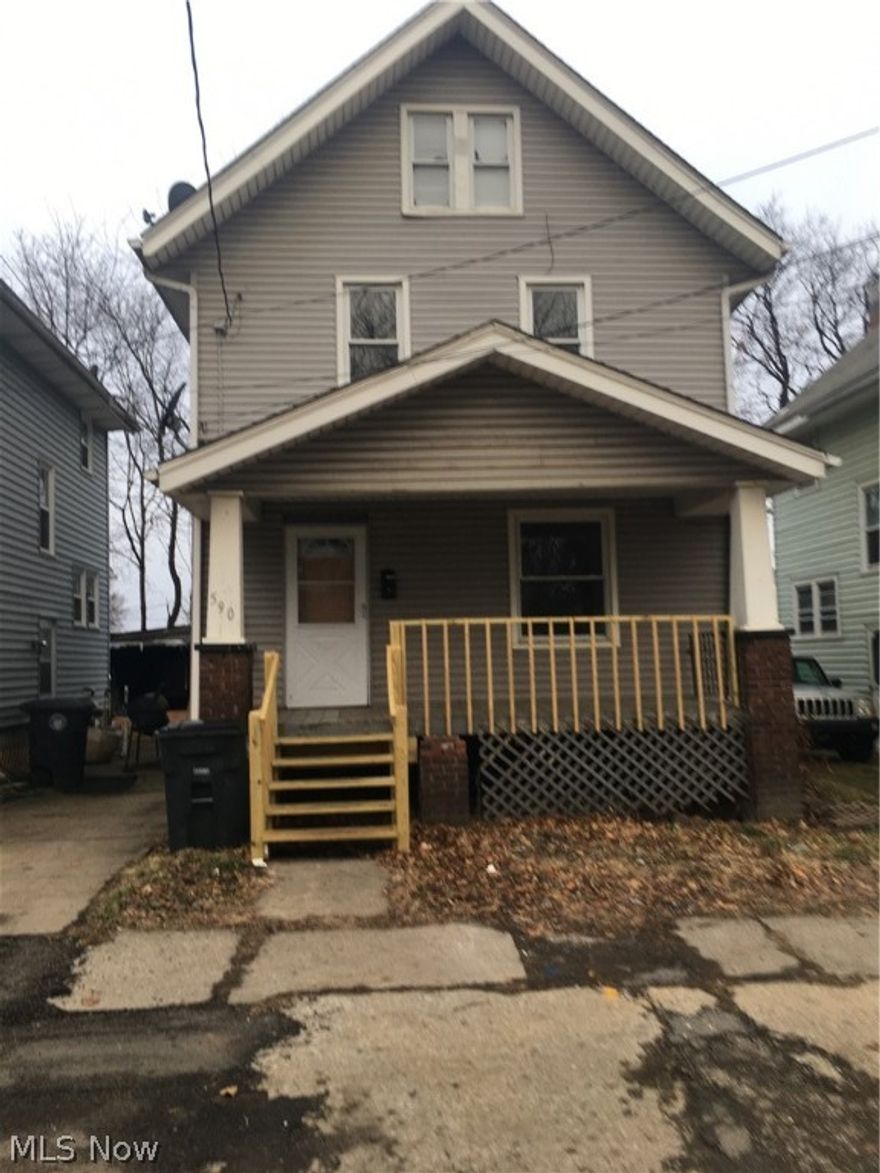 Three bedroom home close to The University Akron, the interstate, retail, restaurants, and entertainment. Located on a dead end street. This home has been freshly painted, new flooring in most the home, equipped with appliances. Enjoy the spacious covered front porch, there is a living area, dining area, kitchen with back door to new small deck to enjoys. Unfinished basement with laundry hookups, three bedrooms located on the second floor and a full size bath with new shower setup. Animals will be accepted with non refundable pet fee in addition to the security deposit. Application fee is $35 per adult, credit , background and proof of income required.