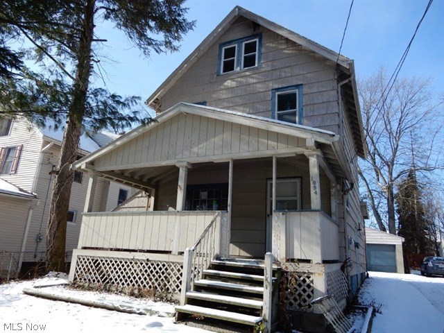 Great investment potential in this North Hill colonial - 3BR, 1BA, large 2 car garage, at a great price!