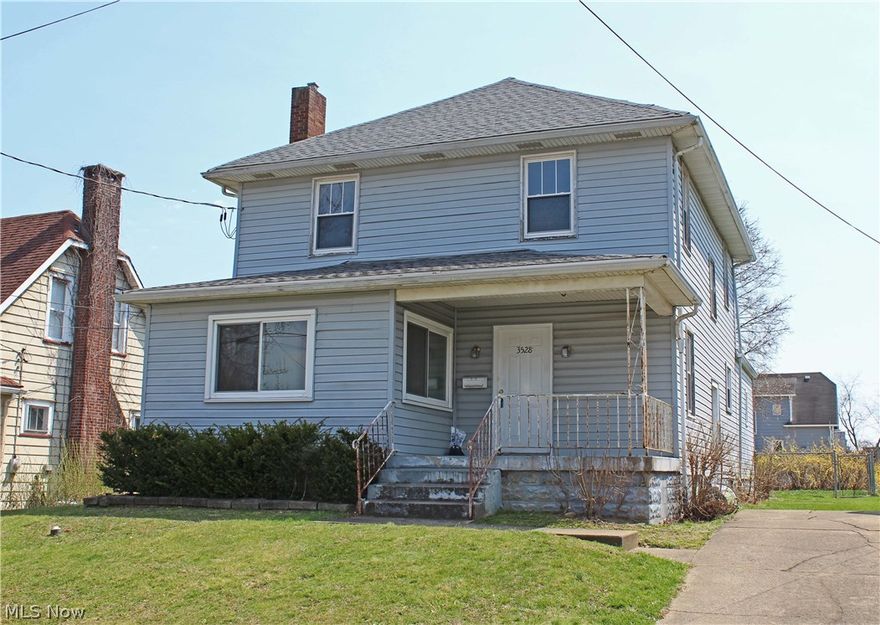 A lot for a little! This 4+ bedroom, 2 bath home offers over 2,000 square feet of living space! The first floor features a spacious living room with a fireplace, eat-in kitchen, dining room, full bath, sun room, and a family room. There are 4 bedrooms and another full bath on the second story. Home Warranty Included!  Call for your private showing!