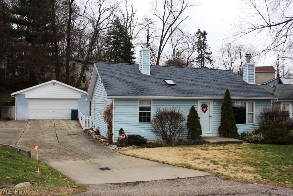 Delightful & spacious 2 bedroom, 2 bath ranch with 1174SF, 1st floor laundry, full unfinished basement & 2.5 car garage* Living room with gas log fireplace & built in shelves* Vaulted family/sun room wrapped with windows, 2 skylights & wood burning stove* Updated eat in, fully applianced kitchen (refrig, range, microwave, dishwasher & disposal) with oak cabinets, pantry with roll out shelves & chair rail* Master bedroom with 2 closets & private bath* Guest bedroom with built in desk & shelves* Updated guest bath with ceramic floor & skylight* 1st floor laundry with built in ironing board* Most rooms with ceiling fans* Central air* Pella windows* Vinyl siding, shingles, gutters with gutter guard, downspouts & skylights approx. 2 yrs. old* Security system* Sewer/private well* Sun room windows, Pella with built in blinds approx. 5 yrs. old* Detached 2 car garage with gas furnace (not used for 10 yrs.), newer garage door & service door * Sump pump 6 mos. old* Privacy fenced back yard* Grea