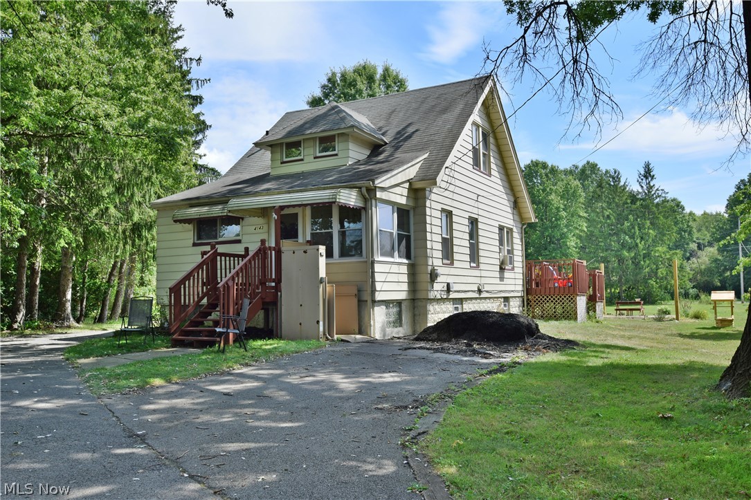 Beautiful Cape Cod sits on private Cul de sac. Newly remodeled Handicap accessible Deck, Kitchen, and Bathroom. Handicap Wheel Chair lift in front of home, First floor dining area has sliding doors onto Deck. First Floor Master Bedroom with 2 additional bedrooms upstairs. Spacious first floor Laundry room. Wishing Well, fire Pit area in oversized back yard. Must see, motivated Seller.