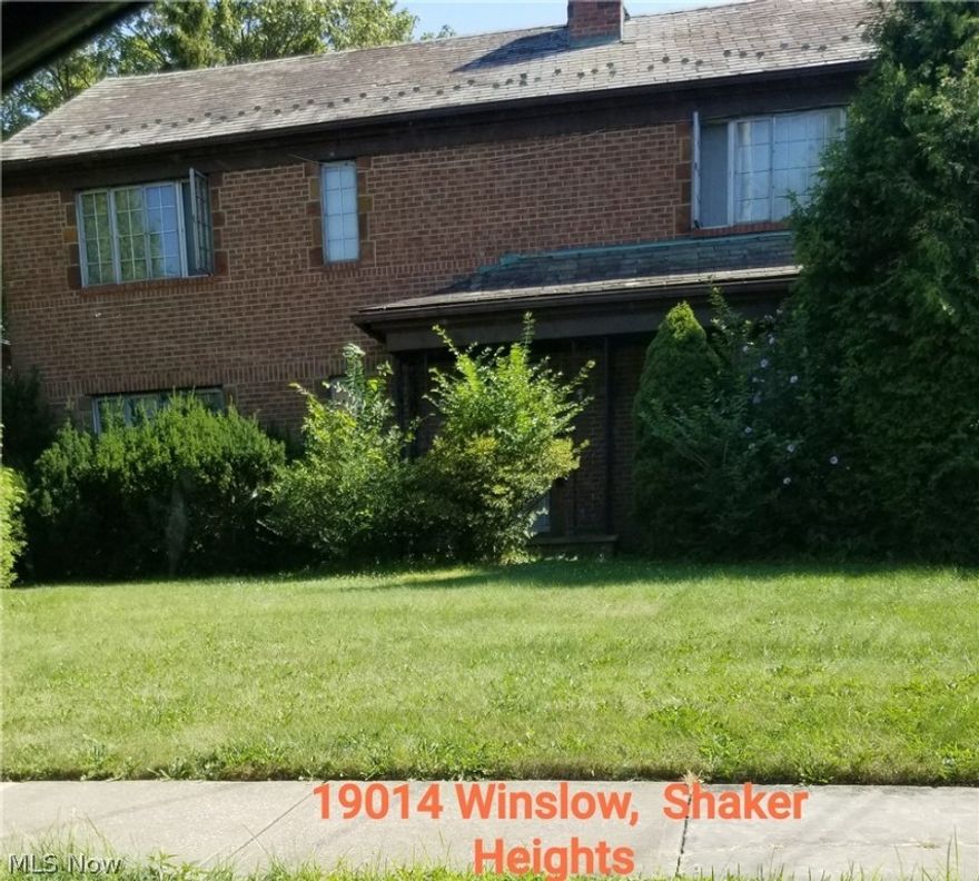 To Be Sold AS-IS, buyer to assume Shaker Heights POS violations