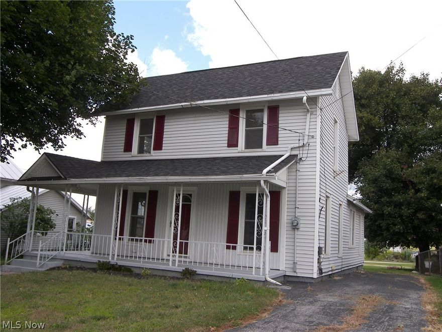 Well if a century house could be reborn this would be it. This home has had a whole lot of newer updates over the last several years.... inside and out... from top to bottom.   The roof is approx 2.5 yrs old. Vinyl siding and windows have been updated . The spacious kitchen was completely remodeled, comes with appliances and has a walk-in pantry area. The inviting dining room is bright and open with lots of natural light. The first floor has a modern updated full bath and 1st floor bedroom. Beautiful ceiling fans are featured in the dining room, living room and all bedrooms.  Newer drywall along with New Carpet and paint throughout the home.  The basement floor was replaced and interior footer drain tile was installed as well.  The electrical is upgraded to 200 amp service with new wiring throughout the home. The furnace was replaced approx 12 yr ago along with new gas lines. Glass block windows were installed in the basement area. An over sized 2 car car garage with newer garage doors
