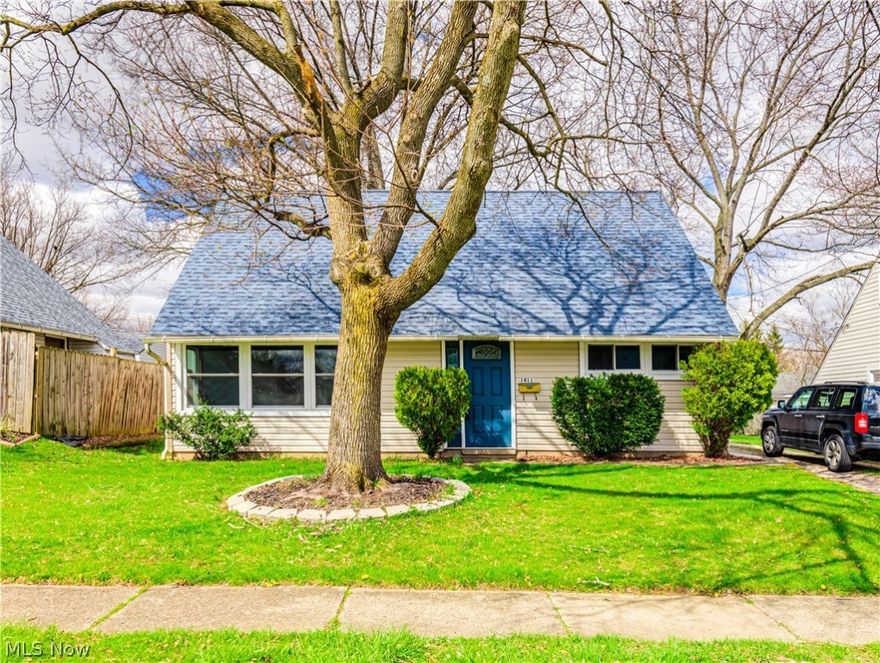 Beautiful cape cod in Cuyahoga Falls with 4 bedrooms! So many updates you just have to move in! Newer Roof, Air Conditioning, Hot Water Tank, Insulation (2020) Furnace, Windows, Bathroom, Back Door, Appliances, Ceiling Fans (2021) Carpeting, Front Door (2022) Vinyl Siding, Garage Door Opener (2023)Enter your living room painted in neutral colors throughout with plenty of windows to bring in the sunshine. The kitchen features recessed lighting, oak cabinetry, white tile backsplash, 1st floor laundry with hardwood flooring. Down the hall are 2 nice-sized bedrooms with ceiling fans and a full bath ideally, all on the 1st floor of this home. On the 2nd floor are 2 more generous sized bedrooms with ceiling fans, new carpeting and built- in closets and shelving. Outdoors is a covered patio space and 1 car detached garage. Close to all the amenities that Cuyahoga Falls has to offer. Call today to make this beauty yours.