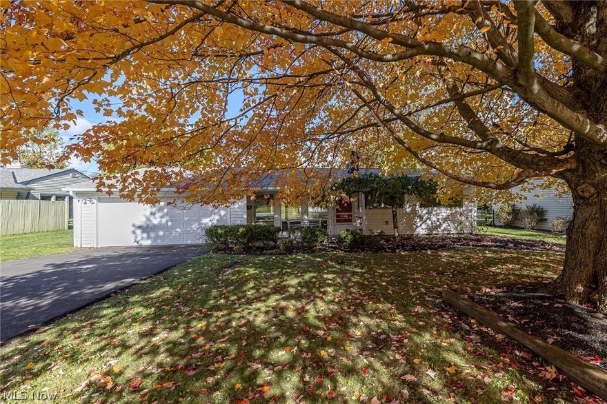 One floor living at its finest in the prime location of Meadow Wood estates! Updates galore in this absolutely gorgeous and completely renovated 3 bedroom 1.5 ranch with attached 2 car garage. Neutral decor throughout the interior boasts a fabulous open floor plan. A spacious living room with vaulted ceiling and a wood burning fire place with gas option. A beautiful eat in kitchen with center island, granite counter tops, ample cabinet/counter top space and brand new stainless steel appliances. Dining room and kitchen provide access to the lovely rear covered porch, perfect for relaxing or entertaining. Three nicely appointed bedrooms and a first floor laundry room. Large garage with loads of additional storage space. Wheelchair accessible. Private backyard. New 2021: blacktop driveway. Roof - complete tear off, replaced decking, 6' of ice guard, ridge vents and re-flashed chimney. Gutters with gutter guard. H20 Tank. Luxury vinyl flooring. Renovated kitchen and bathrooms. 2013: Vinyl